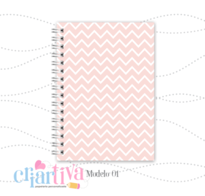 Coleção Basic - Caderno Capa Dura - Chevron