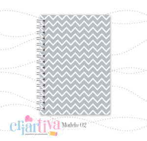 Coleção Basic - Caderno Capa Dura - Chevron