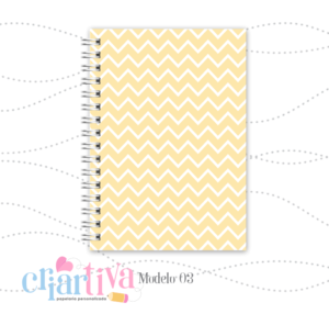 Coleção Basic - Caderno Capa Dura - Chevron