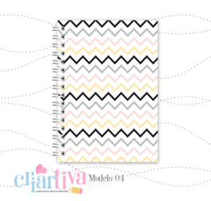 Coleção Basic - Caderno Capa Dura - Chevron