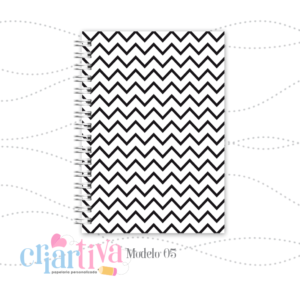 Coleção Basic - Caderno Capa Dura - Chevron