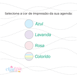 Coleção Monograma Pastel Colors Agenda 2023