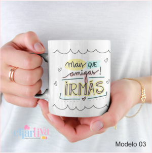 Caneca em porcelana - AMIGAS